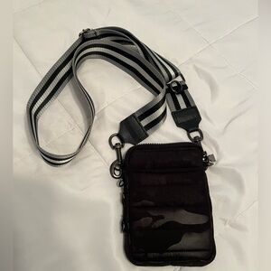 Think Royln The Cell in Black Camo- cell phone crossbody purse